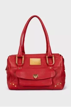 Caroline Happy Diamond leather bag