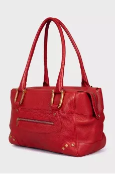 Caroline Happy Diamond leather bag