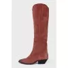 Denvee suede tall cossacks