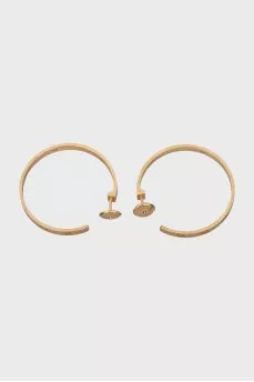 Gold stud earrings