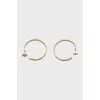 Gold stud earrings