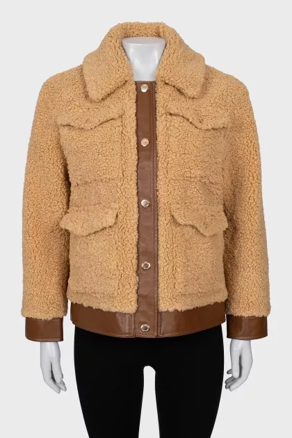 Oversized jacket with tag