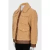 Oversized jacket with tag
