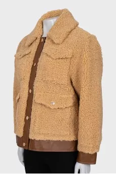 Oversized jacket with tag