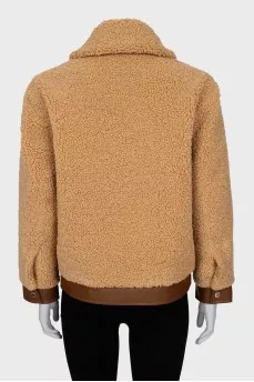 Oversized jacket with tag