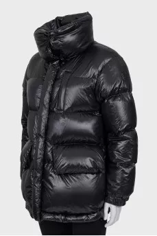 Down jacket with patch pockets