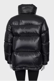 Down jacket with patch pockets