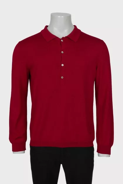 Men's red jumper