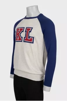 Men's jumper with signature print