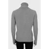 Gray cashmere sweater