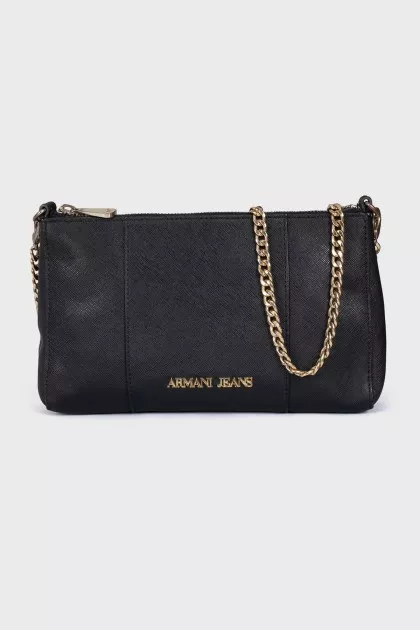 Black bag with brand logo