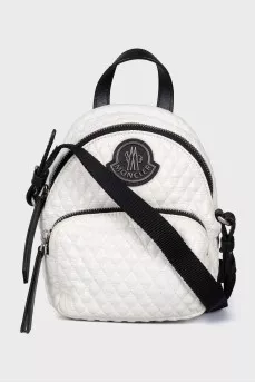 Backpack with patch pocket with tag