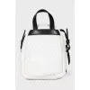 Backpack with patch pocket with tag