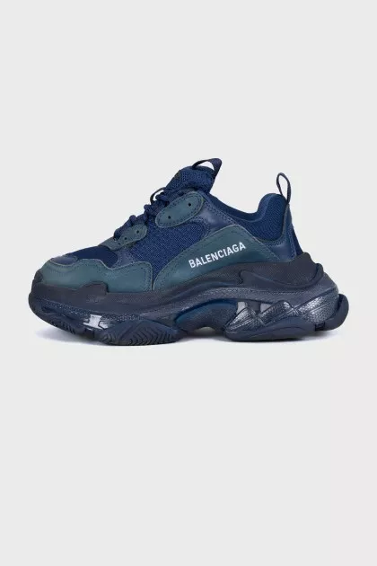 Синие кроссовки Triple S
