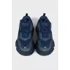 Синие кроссовки Triple S