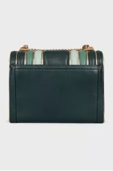 Whitney green leather bag
