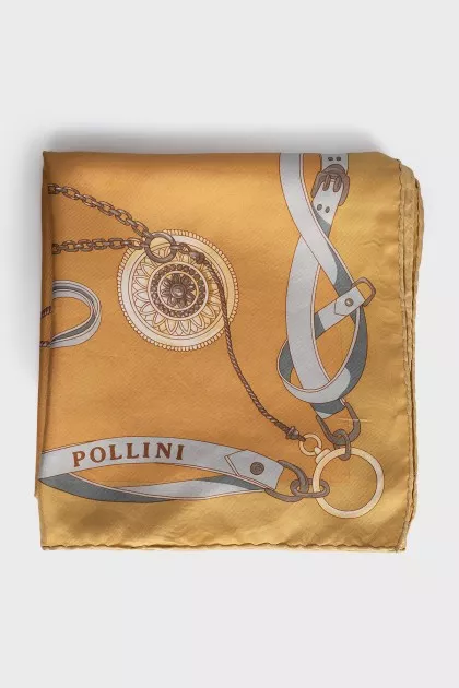 Silk scarf with print