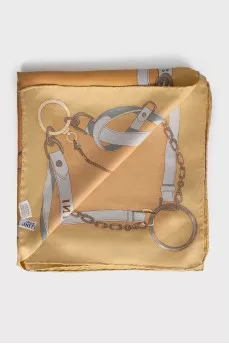 Silk scarf with print