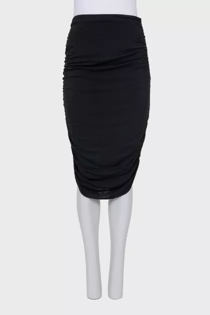 Skirt with draped sides