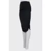 Skirt with draped sides