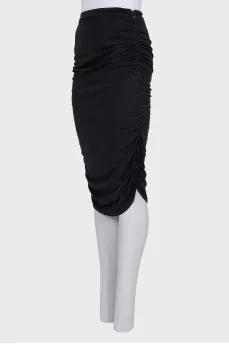 Skirt with draped sides
