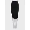 Skirt with draped sides