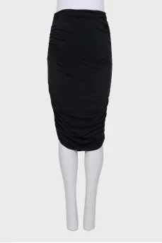 Skirt with draped sides