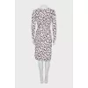 Fitted silk dress with tag
