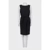 Wool dress with belt