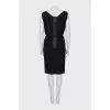 Wool dress with belt