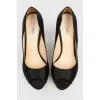 Transparent heel shoes