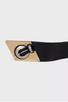 Vintage patent leather belt
