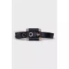 Vintage blue leather belt