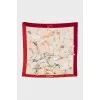 Silk scarf Sauvagine en Vol