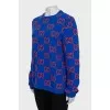 Wool jumper with signature print