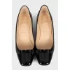 Leather shoes with studded toes