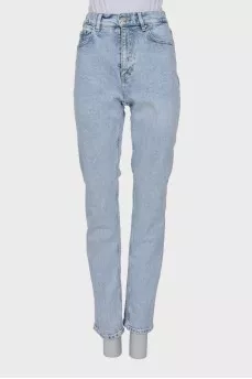 Blue high waist jeans