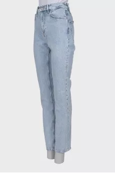 Blue high waist jeans