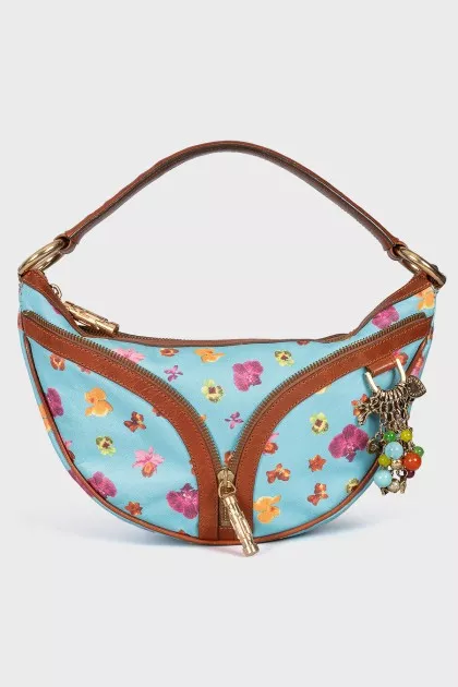 Vintage Floral Print Bag