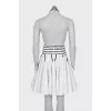 Fitted dress in striped print