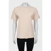 Straight T-shirt with brand logo