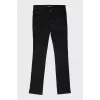 Low rise straight jeans