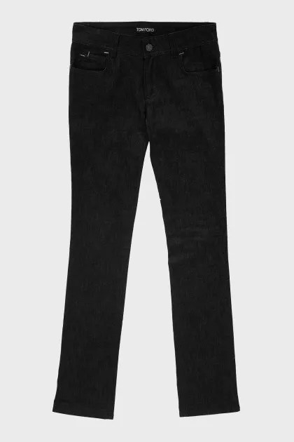 Low rise straight jeans