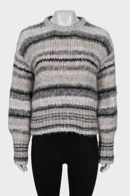 Chunky knit cropped sweater