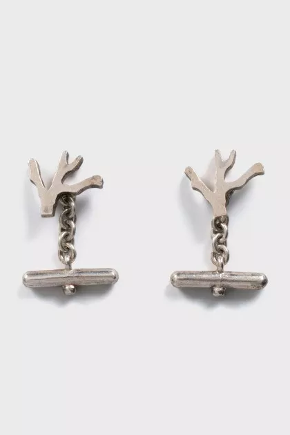 Silver cufflinks