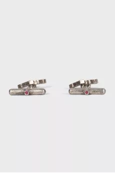 Silver cufflinks