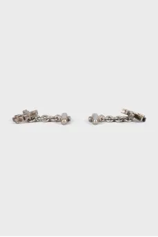 Silver cufflinks