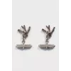 Silver cufflinks