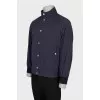 Men's blue straight cut jacket