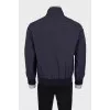 Men's blue straight cut jacket